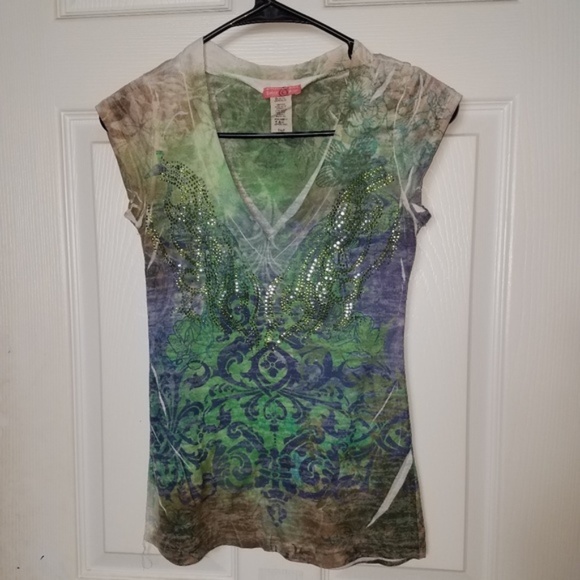 Rhinestone Embellished Tee - Picture 2 of 5